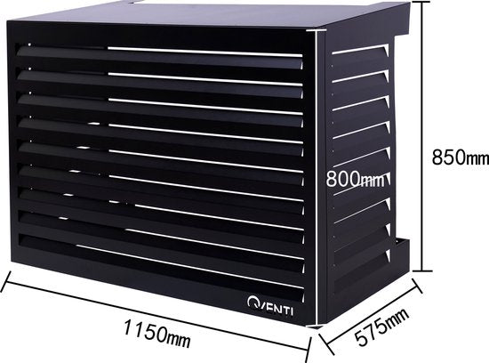 QVENTI - airco & warmtepomp buitenunit omkasting - 115x 85x 57,5cm - medium - 5 jaar garantie - Airco - omkasting.com