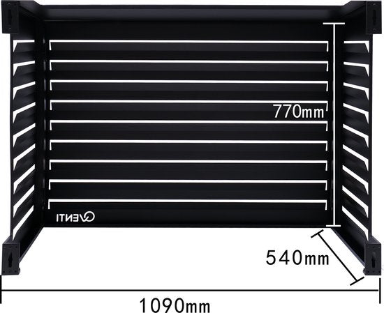 QVENTI - airco & warmtepomp buitenunit omkasting - 115x 85x 57,5cm - medium - 5 jaar garantie - Airco - omkasting.com