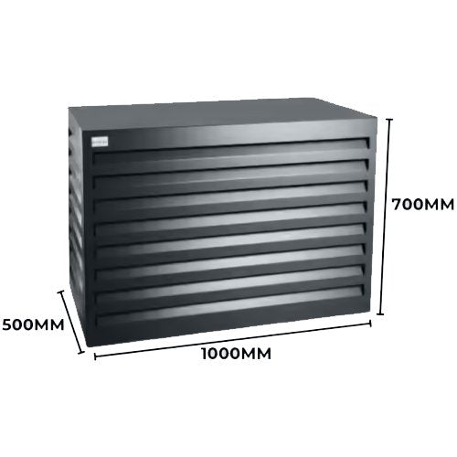 EVOLAR AIRCO OMKASTING DONKER ANTRACIET SMALL - 700 X 1000 X 500 MM - Airco - omkasting.com